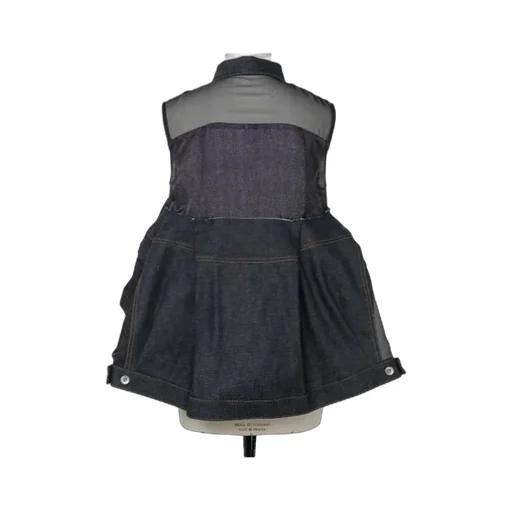 Semi-Sheer Panelled Vest