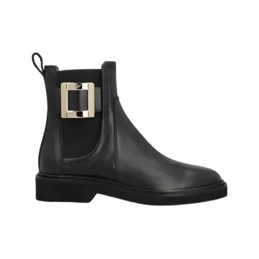Logo Engraved Ankle Boots