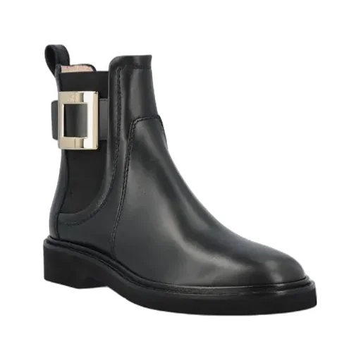 Logo Engraved Ankle Boots