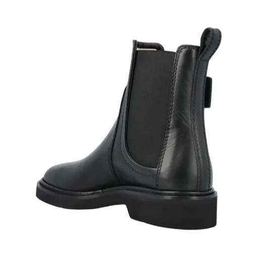 Logo Engraved Ankle Boots
