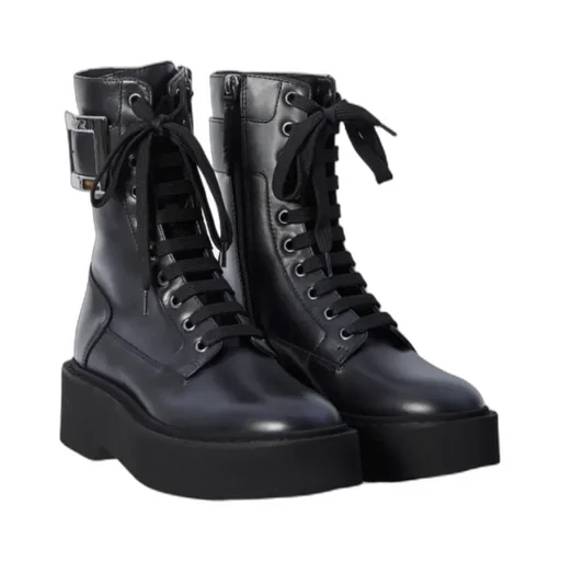 Viv' Rangers Buckled Lace-Up Boots