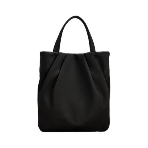 Drape Pocket Bouquet Buckle Embellished Micro Tote Bag