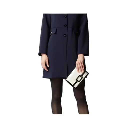 Belle Vivier Voyage Lacquered Buckle Clutch Bag