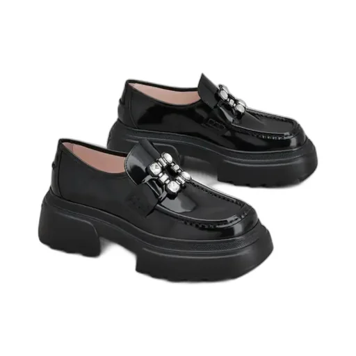 Wallaviv Buckle Embellished Loafers