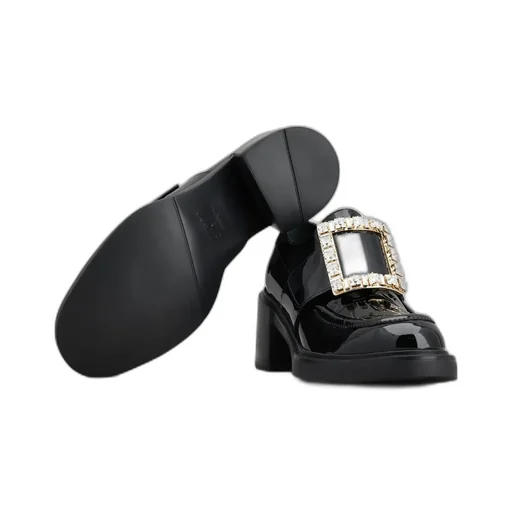 Viv' Rangers Rhinestone Buckle Loafers
