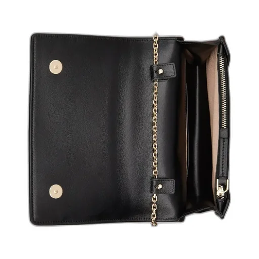 Belle Vivier Voyage Lacquered Buckle Clutch Bag