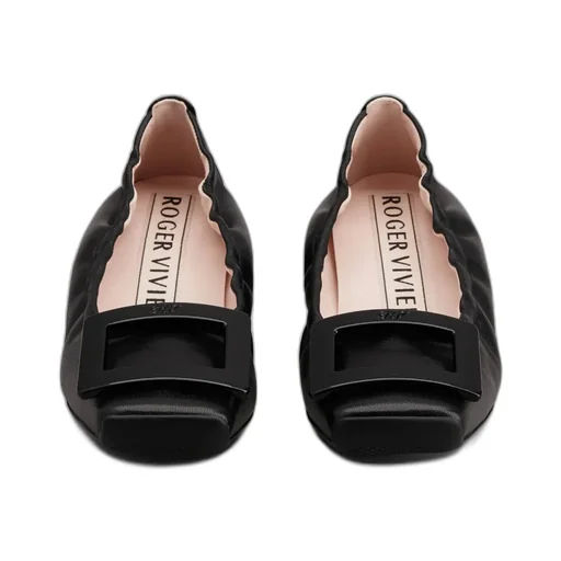 Viv' Pockette Lacquered Buckle Ballerinas