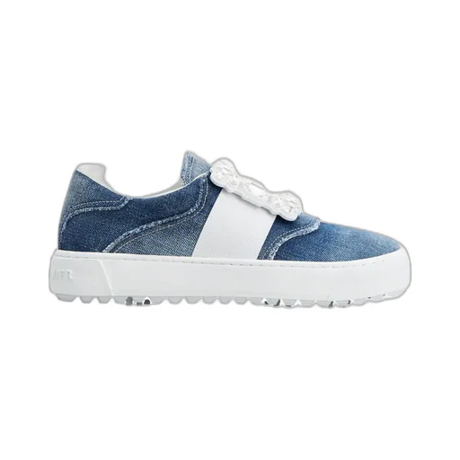 Very Vivier Strass Buckle Sneakers