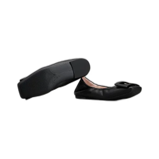 Viv' Pockette Lacquered Buckle Ballerinas