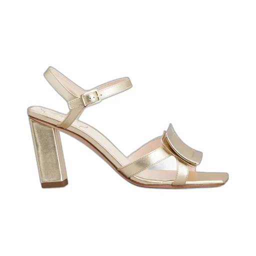 Belle Vivier Metal Buckle Sandals