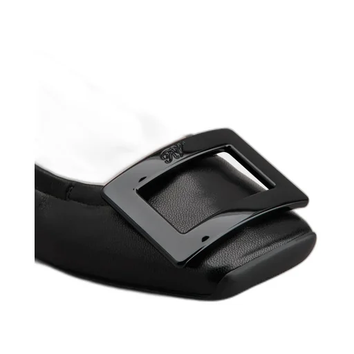 Viv' Pockette Lacquered Buckle Ballerinas