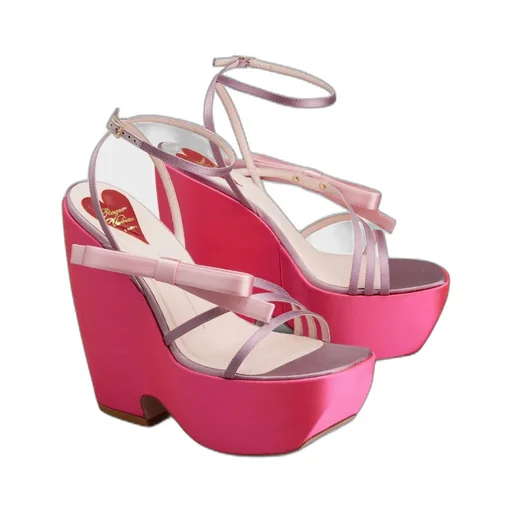 Bow Detailed Wedge Sandals