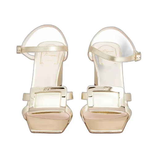 Belle Vivier Metal Buckle Sandals