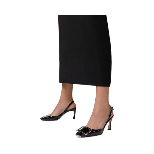 Trompette Buckle Slingback Pumps
