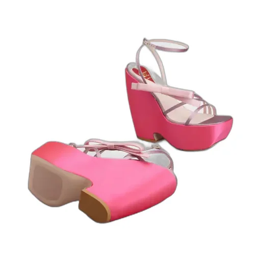 Bow Detailed Wedge Sandals