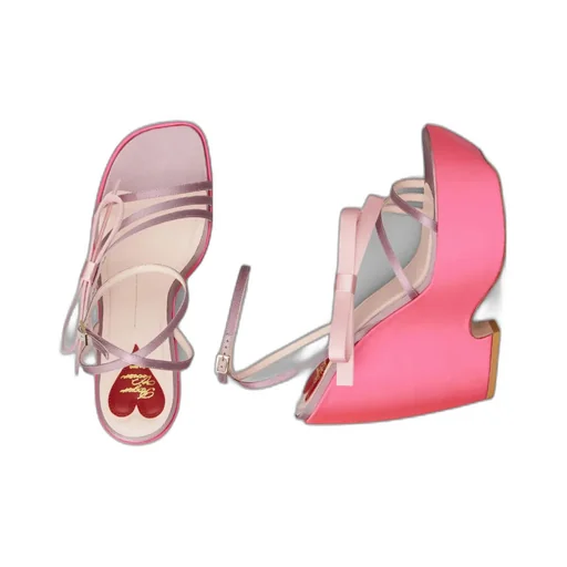Bow Detailed Wedge Sandals