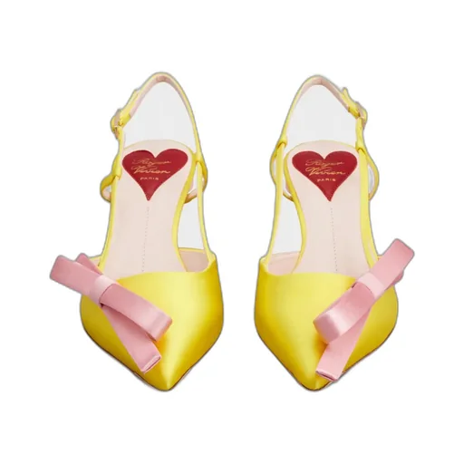 Virgule Bow Slingback Pumps