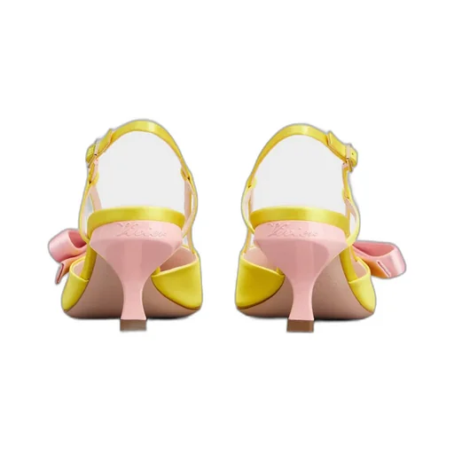 Virgule Bow Slingback Pumps