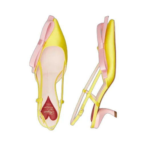 Virgule Bow Slingback Pumps