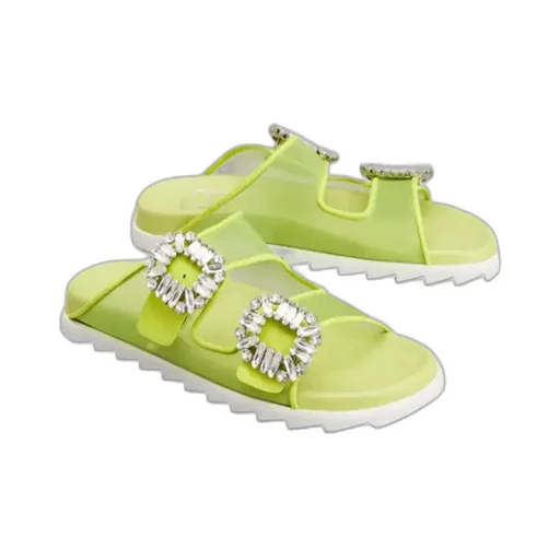 Slidy Viv' Strass Buckle Mules