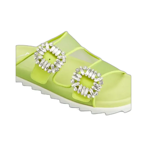 Slidy Viv' Strass Buckle Mules