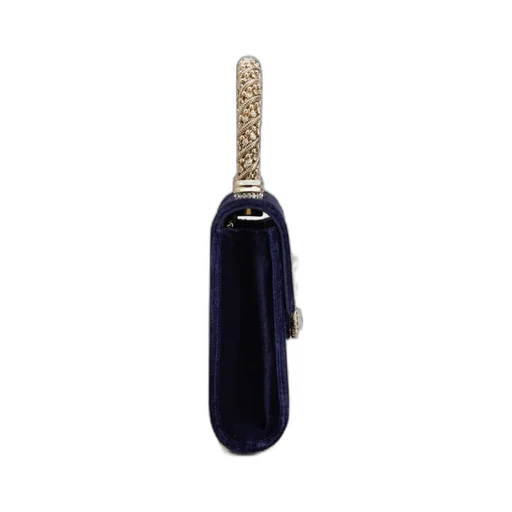 Flower Strass Jewel Buckle Mini Clutch Bag