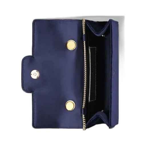 Flower Strass Jewel Buckle Mini Clutch Bag