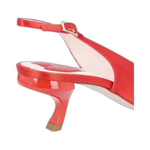 Virgule Buckle Slingback Pumps
