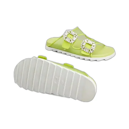 Slidy Viv' Strass Buckle Mules