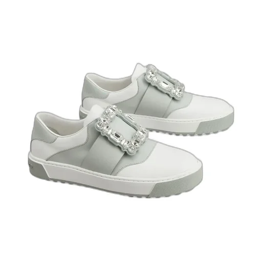 Very Vivier Strass Buckle Sneakers