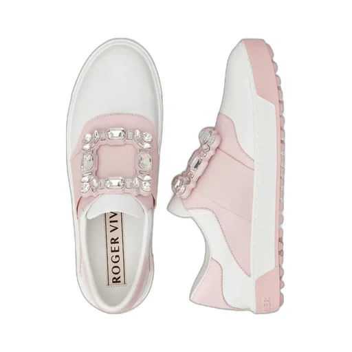 Viv' Golf Rhinestone Buckle Sneakers