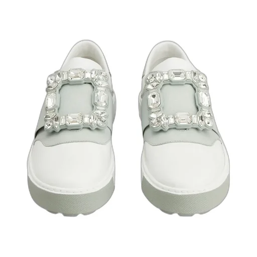 Very Vivier Strass Buckle Sneakers