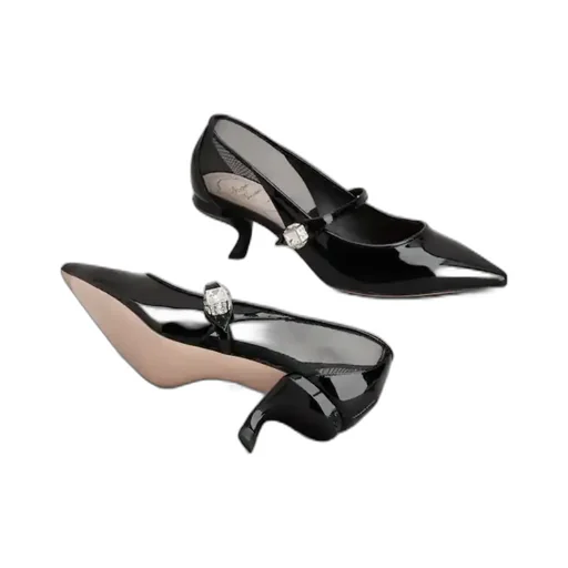 Virgule Babies Pumps In Patent Leather