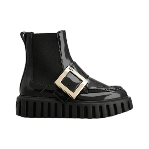 Viv' Go-Thick Metal Buckle Chelsea Ankle Boots