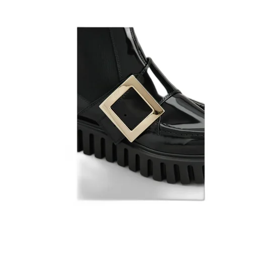 Viv' Go-Thick Metal Buckle Chelsea Ankle Boots
