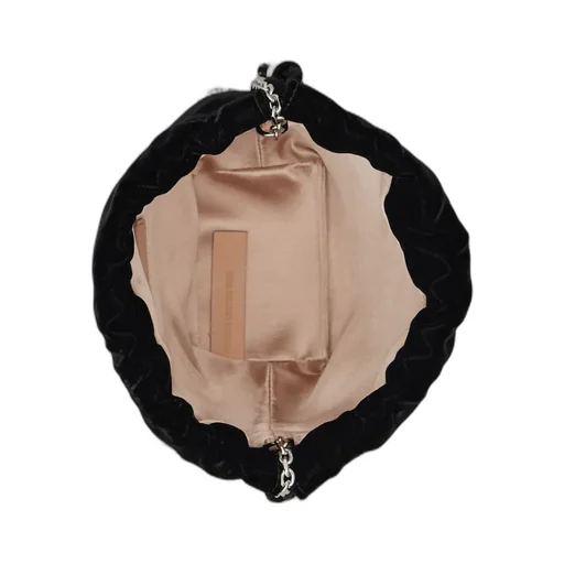 Embellished Drawstring Mini Bucket Bag