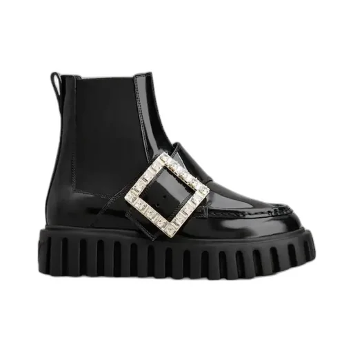 Viv' Go-Thick Strass Buckle Chelsea Ankle Boots