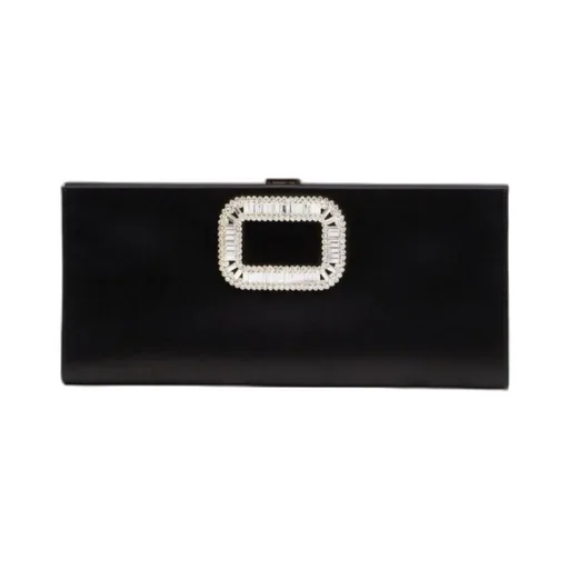 Buckle Embellished Clutch Bag