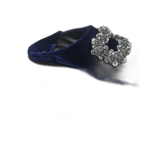 Metal Buckle Flat Shoes