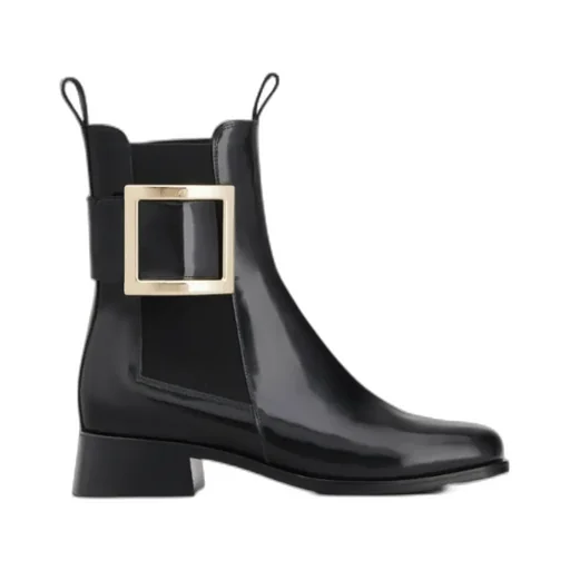 TrÈS Vivier Metal-Buckled Chelsea Boots