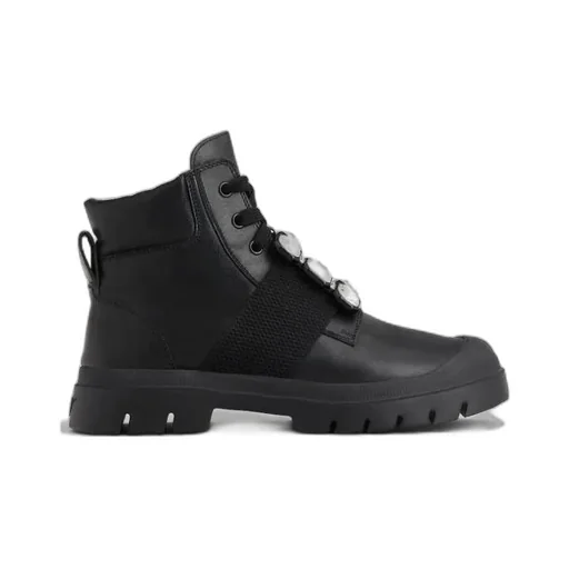 Tie Buckle Boots