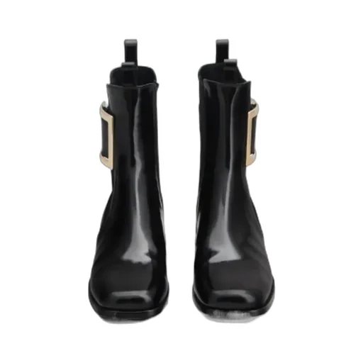 TrÈS Vivier Metal-Buckled Chelsea Boots