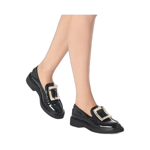 Viv' Rangers Buckle Embellished Loafers