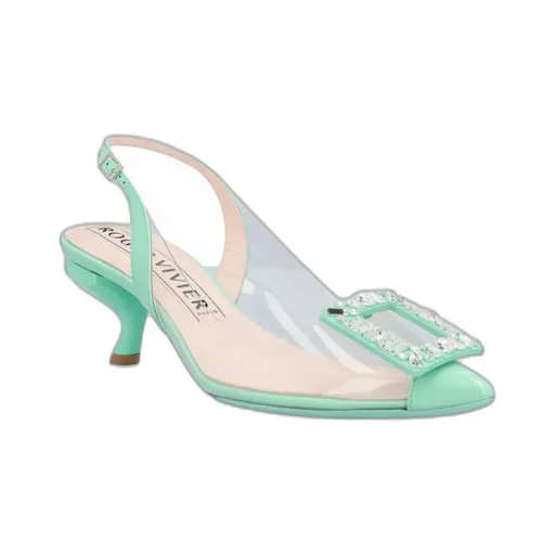 Buckled Slingback Pumps