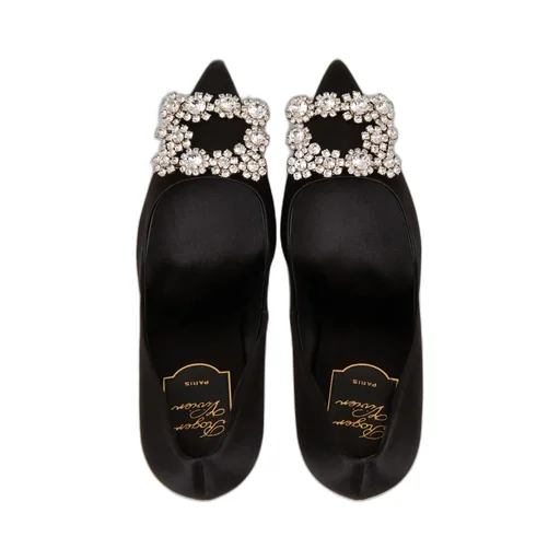 Flower Strass Buckle Pumps