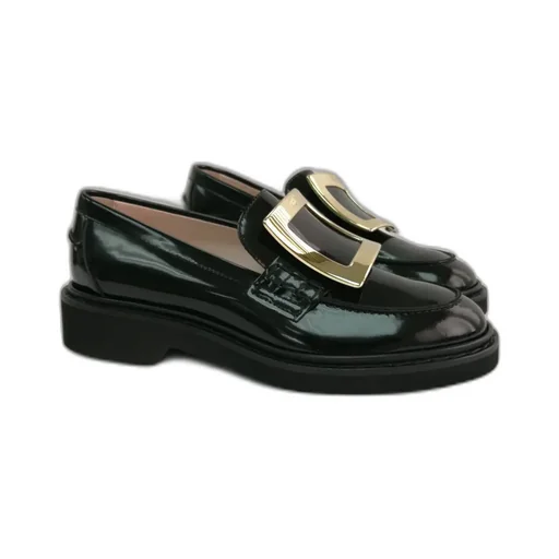 Viv' Rangers Buckle Embellished Loafers