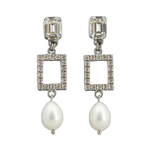 Buckle Pearl Earrings