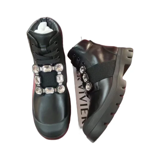 Tie Buckle Boots