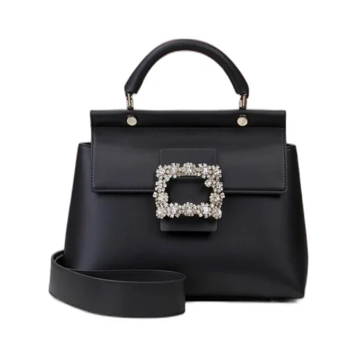 Cabas Viv Flower Strass Buckle Handbag