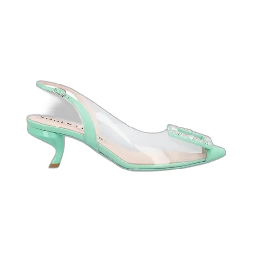 Buckled Slingback Pumps